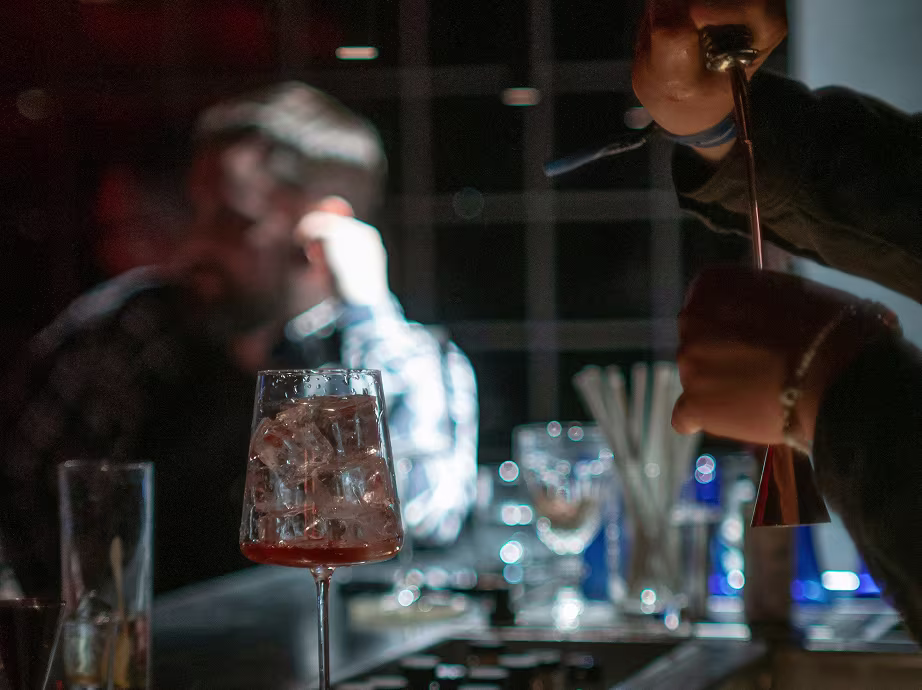 Cocktail being prepared at an event venue at The Northern in Casino